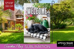Farmhouse Garden Flag Sublimation - Country Welcome Sign PNG Product Image 1