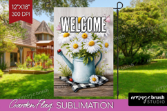 Farmhouse Garden Flag Sublimation - Country Welcome Sign PNG Product Image 1