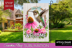 Farmhouse Garden Flag Sublimation - Country Welcome Sign PNG Product Image 1