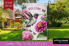 Farmhouse Garden Flag Sublimation - Country Welcome Sign PNG Product Image 1