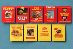 Fast Food Branding Instagram Carousel &amp; Canva Template Product Image 2