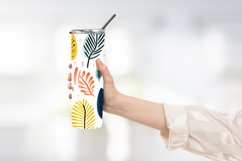 Abstract Shapes And Leaves Tumbler Wrap Sublimation Product Image 2