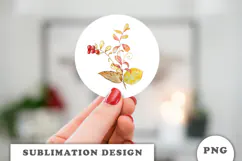Watercolor Autumn Bouquet png Product Image 2