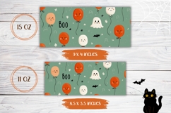 Boo Halloween Mug Template, Ghost Mug Sublimation Product Image 2