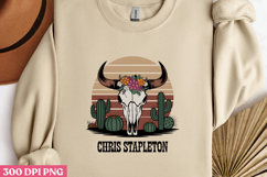 CHRIS STAPLETON PNG, Vintage Western Sublimation PNG Product Image 3
