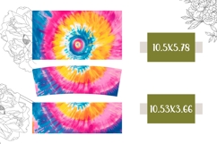 Tie Dye Tumbler Sublimation, Swirl 40 Oz Tumbler Wrap Design Product Image 2