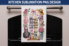 Mother&#039;s Day Kitchen Towel - Mother&#039;s Day Sublimation PNG Product Image 1