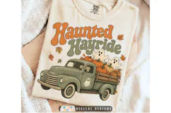 Vintage Halloween PNG | Haunted Ghost Hayride PNG Product Image 1