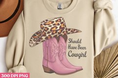 Should have been PNG, Pink Western Sublimation PNG Product Image 3
