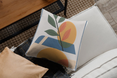 Geometric Leaf Abstract Embroidery Design Product Image 1