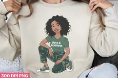 Empowering Black Girl Clipart PNG Product Image 1