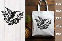 Hummingbird Design, Cutting board, Laser cut, Cricut svg Product Image 2