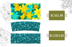 Narcissus Tumbler Wrap Design, Glitter 40 Oz Tumbler PNG Product Image 2