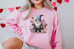 Black Gnome Valentines Day Clipart, Valentines Clipart Product Image 2