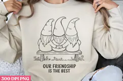 Our friendship is the best PNG, True Friendship Sublimation Product Image 1
