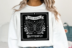 Anti-Social Butterfly svg | Svg Cut Files | Shirt Svg Product Image 1