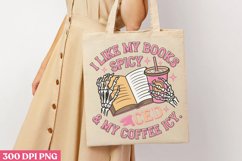 I like my books spice &amp; my coffee icy PNG, Iced Coffee Subli Product Image 2