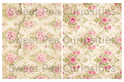 Sepia, Flowers, Grunge, Papers, Junk Journal Product Image 2