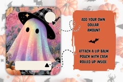 Glitter Halloween Ghost Money Card Printable Product Image 2