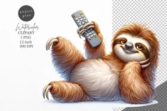 Sloth clipart, Animals clipart, Father's Day Product Image 1