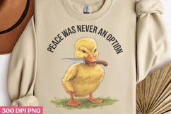 Peace Was Never an Option PNG, Funny Animals Sublimation PNG Product Image 1