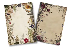 Gothic Botanical Junk Journal Pages Product Image 2