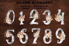 Silver Boho Floral Alphabet Product Image 2