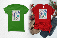 Modern Abstract Botanical Shapes Embroidery Design Product Image 2