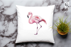 Watercolor Flamingo Clipart Sublimation PNG Product Image 3