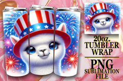 PLAYFUL SPIRITS 20oz TUMBLER WRAP, USA Animals Product Image 1