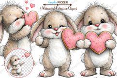 Whimsical Valentine Clipart, Valentine's Day PNG, Valentine Product Image 1