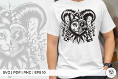 Line Art Cat Jester Chess Piece Product Image 2
