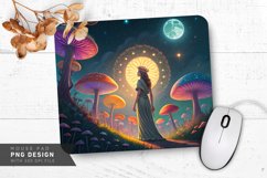 Radiant Goddess Landscape Mouse Pad PNG Design Product Image 1