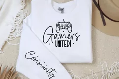 Gamers united! community Sleeve SVG PNG Product Image 2
