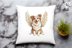 Angel Wing Dog Illustration Clipart Sublimation PNG Product Image 3