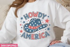 Howdy America PNG, Western 4th Of July Sublimation PNG Product Image 1