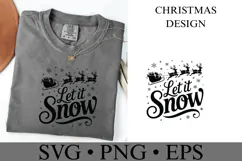 Let it Snow Svg | Christmas svg | Shirt Svg Product Image 3