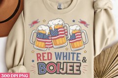 Red White &amp; Boujee PNG, 4th Of July Sublimation PNG Product Image 3