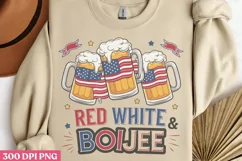 Red White & Boujee PNG, 4th Of July Sublimation PNG Product Image 3