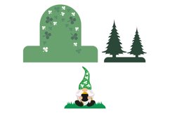 Gnome with Trees and Clovers St. Patrick's Day 3D Pop Design Product Image 2