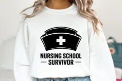 Nursing School Survivor svg | Svg Cut Files | Shirt Svg Product Image 2