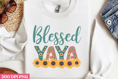 Blessed YAYA PNG, Sunflower Sublimation PNG Product Image 3