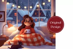 Christmas Tumbler Sublimation, Cozy Winter Tumbler Design Product Image 2