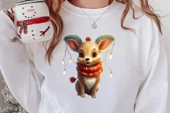 Christmas Reindeer Sublimation Clipart PNG Product Image 2