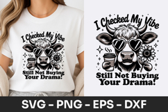 Funny Cow Sarcastic Quote SVG PNG Product Image 1
