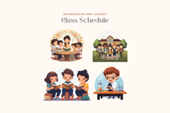 Cute Kids Classroom Schedules Clipart Product Image 2