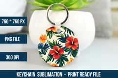 Hawaii Flower Keychain Design | Keychain Design Product Image 1