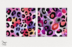 Pink leopard digital paper, seamless pattern Product Image 2