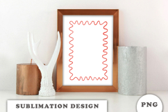 Watercolor Christmas Frame png Product Image 2
