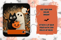 Cartoon Halloween Money Card, Printable Halloween Gift Card Product Image 2